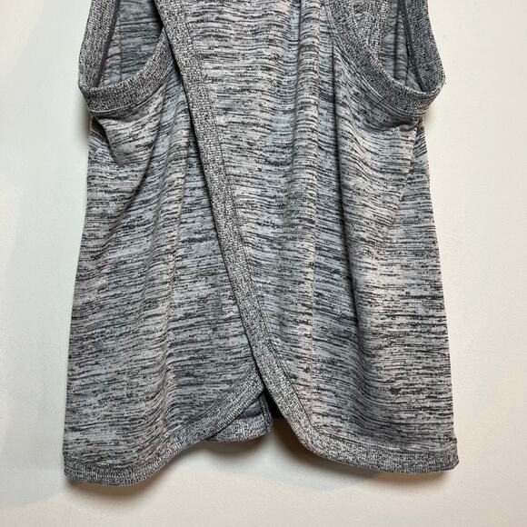 Athleta Blissful Balance Open Back Zip Up Hoodie Vest Gray Size Small Athleisure - Picture 8 of 10